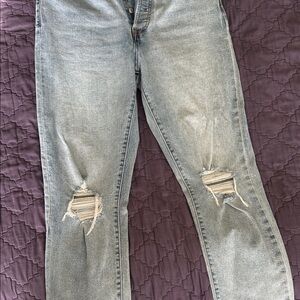 Levi's Light Blue Distressed Women Jeans